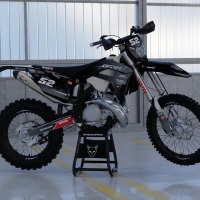 Grey Dirt Bike Graphics for Sherco Ominous Promo