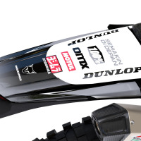 Grey Dirt Bike Graphics for Sherco Ominous Tail