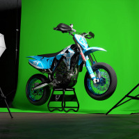 Race Dirt Bike Graphics for TM Racing Blue Promo