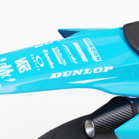 Race Dirt Bike Graphics for TM Racing Blue Tail