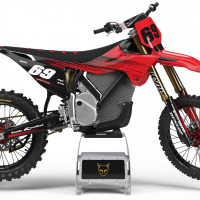 Red Graphics for Stark Varg Dirt Bike Comet