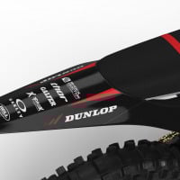 Red Graphics for Stark Varg Dirt Bike Comet Tail