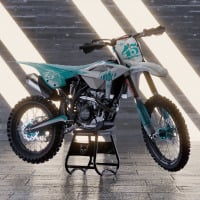 Teal MX Graphics Kit for Beta Dirt Bike Race Promo