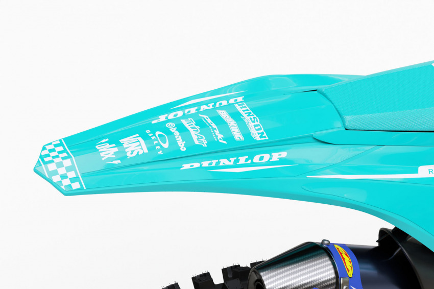Teal MX Graphics Kit for Beta Dirt Bike Race Tail