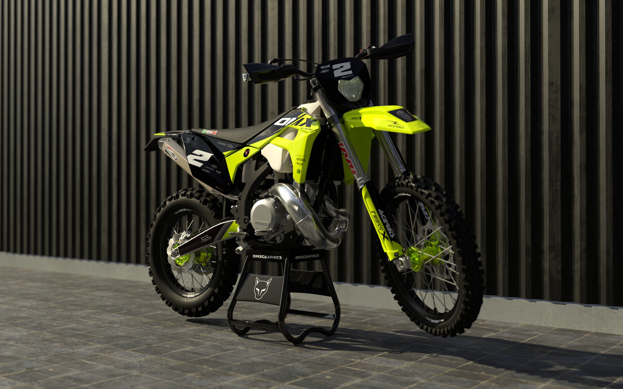 Custom Dirt BIke Graphics Kit for Sherco Corsa Promo