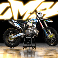 Custom Dirt Bike Graphics Kit for Sherco Rhyme Promo