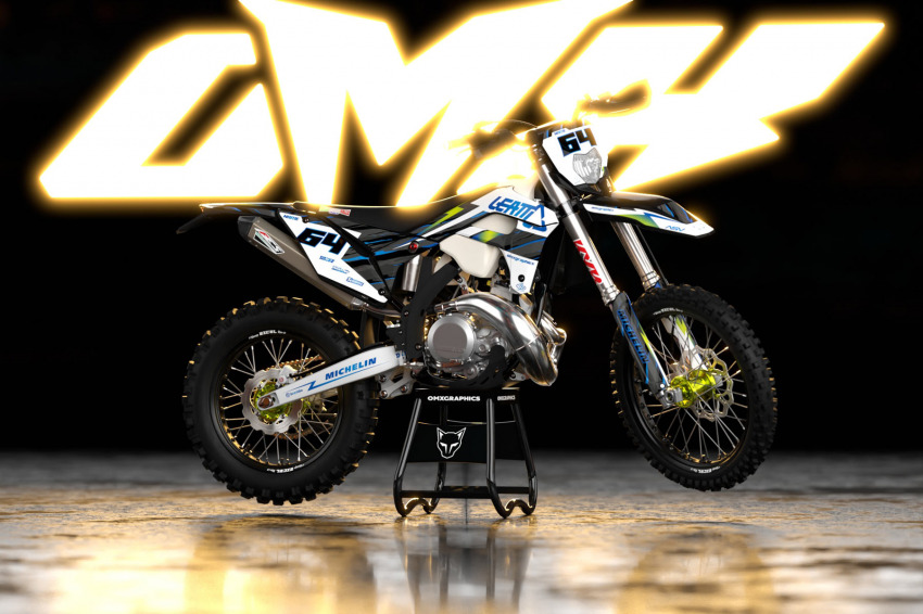 Custom Dirt Bike Graphics Kit for Sherco Rhyme Promo