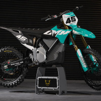 Custom Dirt Bike Graphics Kit for Stark Varg Local Teal Promo