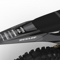 Custom Dirt Bike Graphics Kit for Stark Varg Local Teal Rear
