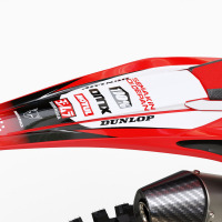 Red Dirt Bike Graphics for Beta Ominous Rear