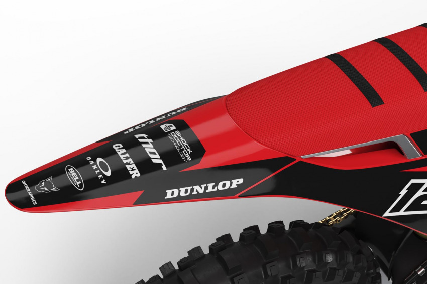 Red Mx Graphics for Stark Varg Chimera Rear