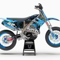TM Racing Dirt Bike Graphics Kit Ominous Blue