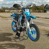 TM Racing Dirt Bike Graphics Kit Ominous Blue Promo