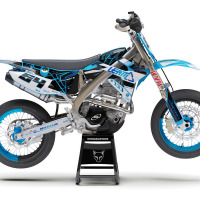 TM Racing Dirt Bike Graphics Kit Rhyme Blue