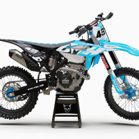 Teal Dirt Bike Graphics for Beta Local