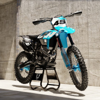 Teal Dirt Bike Graphics for Beta Local Promo