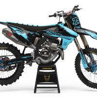 Triumph Dirt Bike Graphics Kit Punch Blue