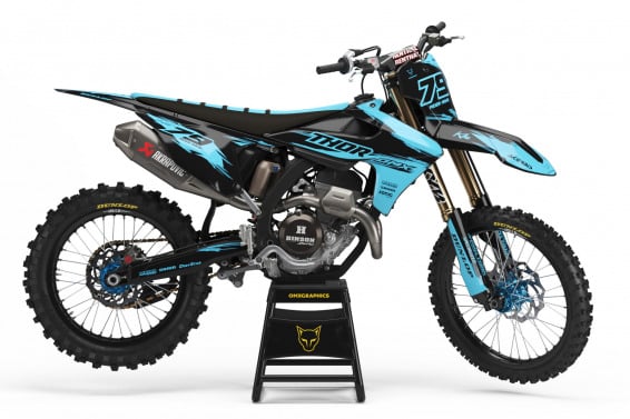 Triumph Dirt Bike Graphics Kit Punch Blue