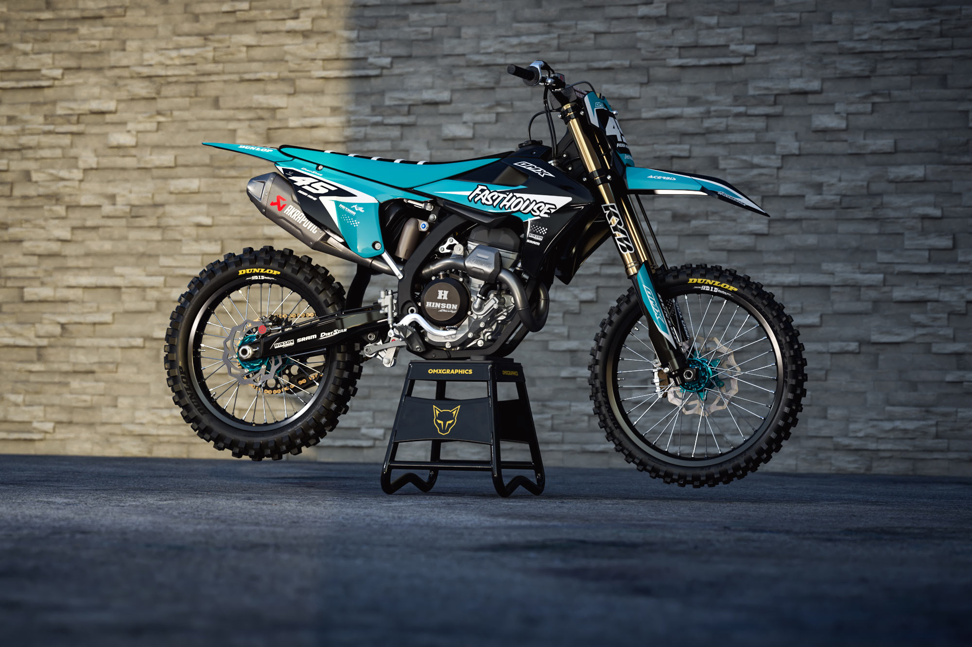 Triumph Dirt Bike Graphics Kit Stealth Promo