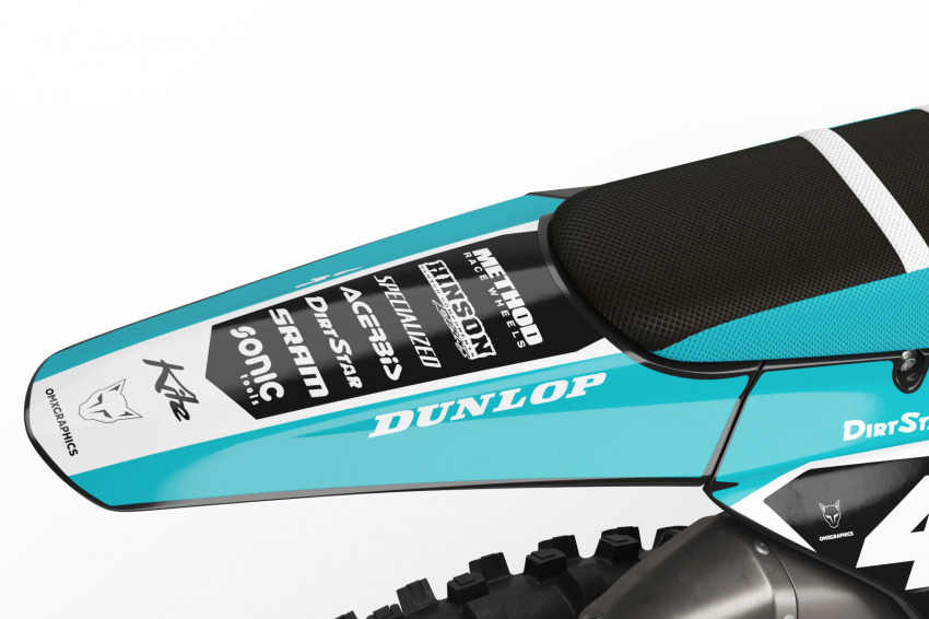 Triumph Dirt Bike Graphics Kit Stealth Rear