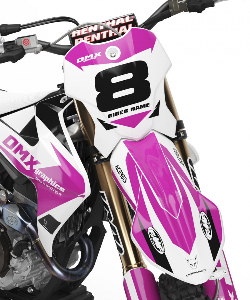 Triumph Dirt Bike Graphics Kit Torch Front