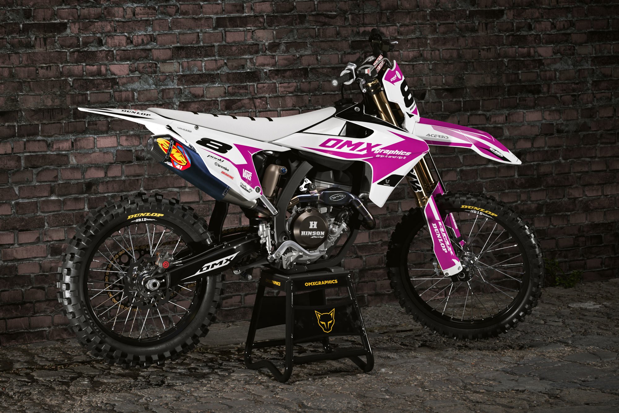 Triumph Dirt Bike Graphics Kit Torch Promo