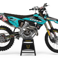 Triumph Dirt Bike Graphics Kit Vandal Blue