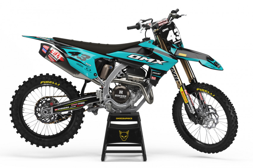 Triumph Dirt Bike Graphics Kit Vandal Blue