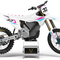 Stark Varg Dirt Bike Graphics Kit Glitch Pink Blue