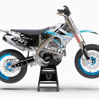 TM Racing Dirt Bike Graphics Kit Hangout Blue