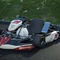 Go Kart Graphics Kit Redline Retro Beige Promo