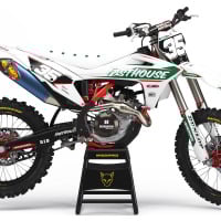 MX Graphics Kit for GasGas Dirt Bike Dagger White