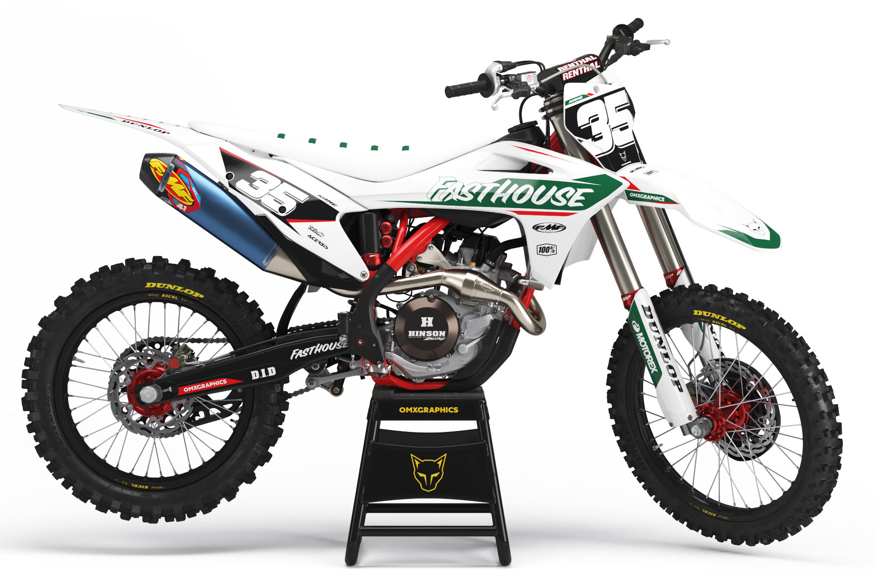 MX-Graphics-Kit-for-GasGas-Dirt-Bike-Dagger-White MX Graphics Kit for GasGas Dirt Bike Dagger White