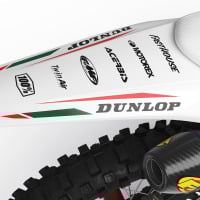 MX Graphics Kit for GasGas Dirt Bike Dagger White Tail