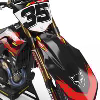 MX Graphics Kit for Honda Dirt Bike Dagger Front
