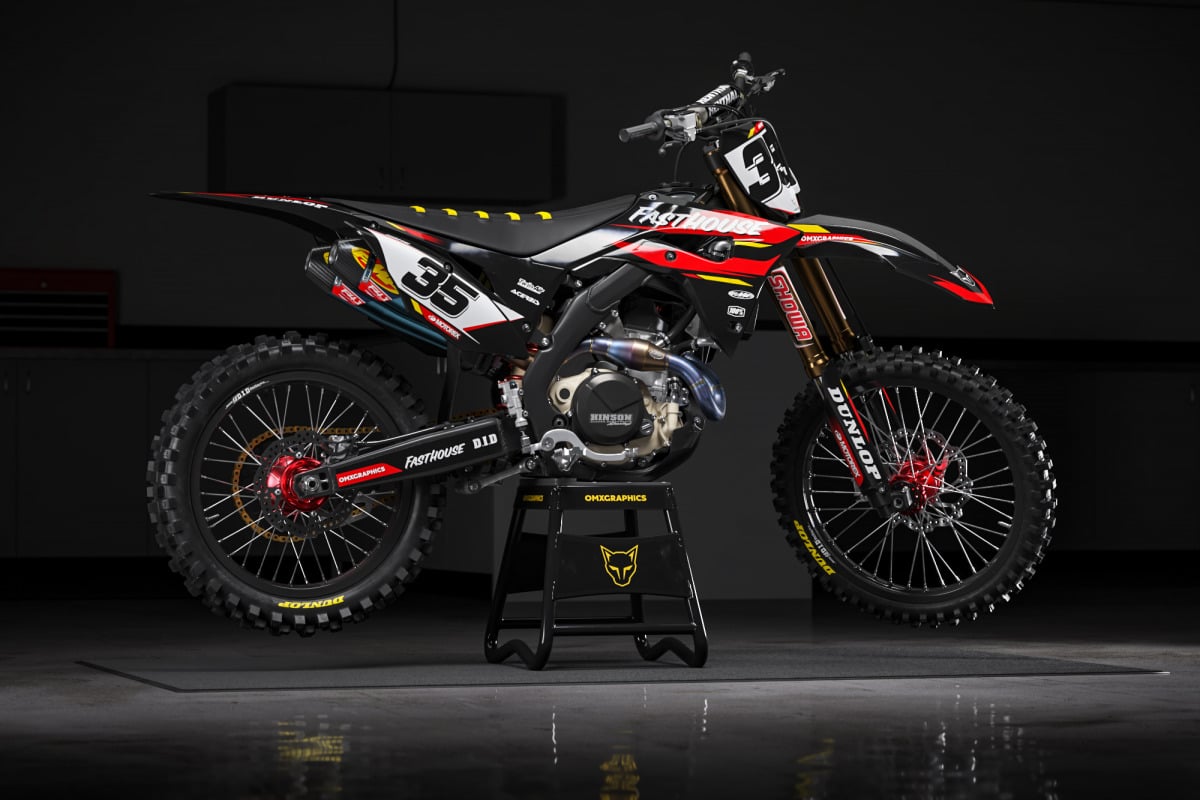MX Graphics Kit for Honda Dirt Bike Dagger Image