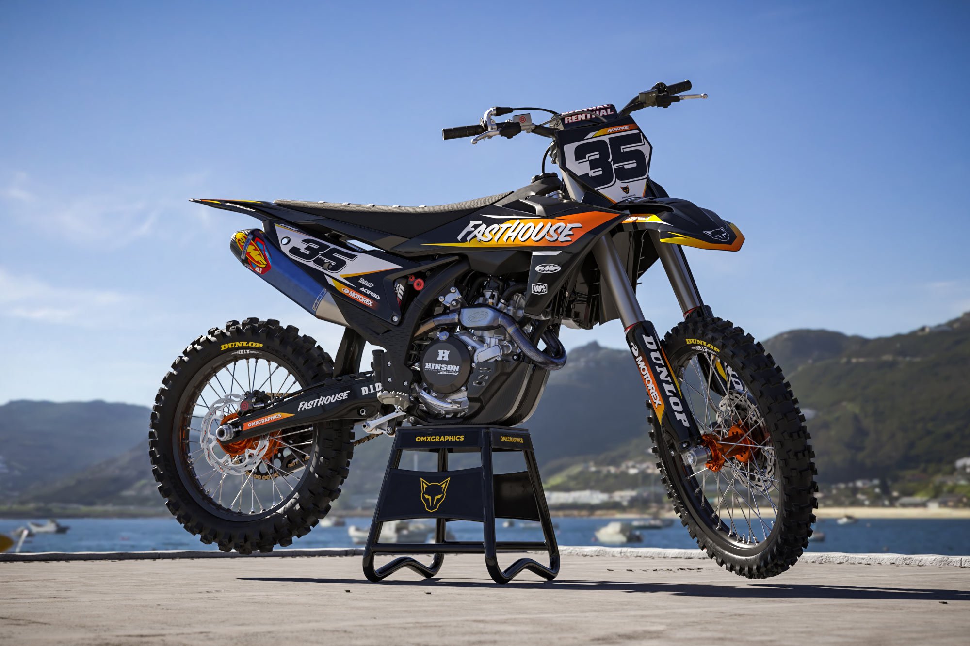 MX Graphics Kit for KTM Dirt Bike Dagger Image