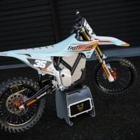 MX Graphics Kit for Stark Varg Dirt Bike Dagger Blue Image
