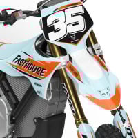 MX Graphics Kit for Stark Varg Dirt Bike Dagger Blue Front