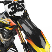 MX Graphics Kit for Suzuki Dirt Bike Dagger Front