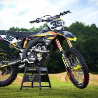 MX Graphics Kit for Suzuki Dirt Bike Dagger Image