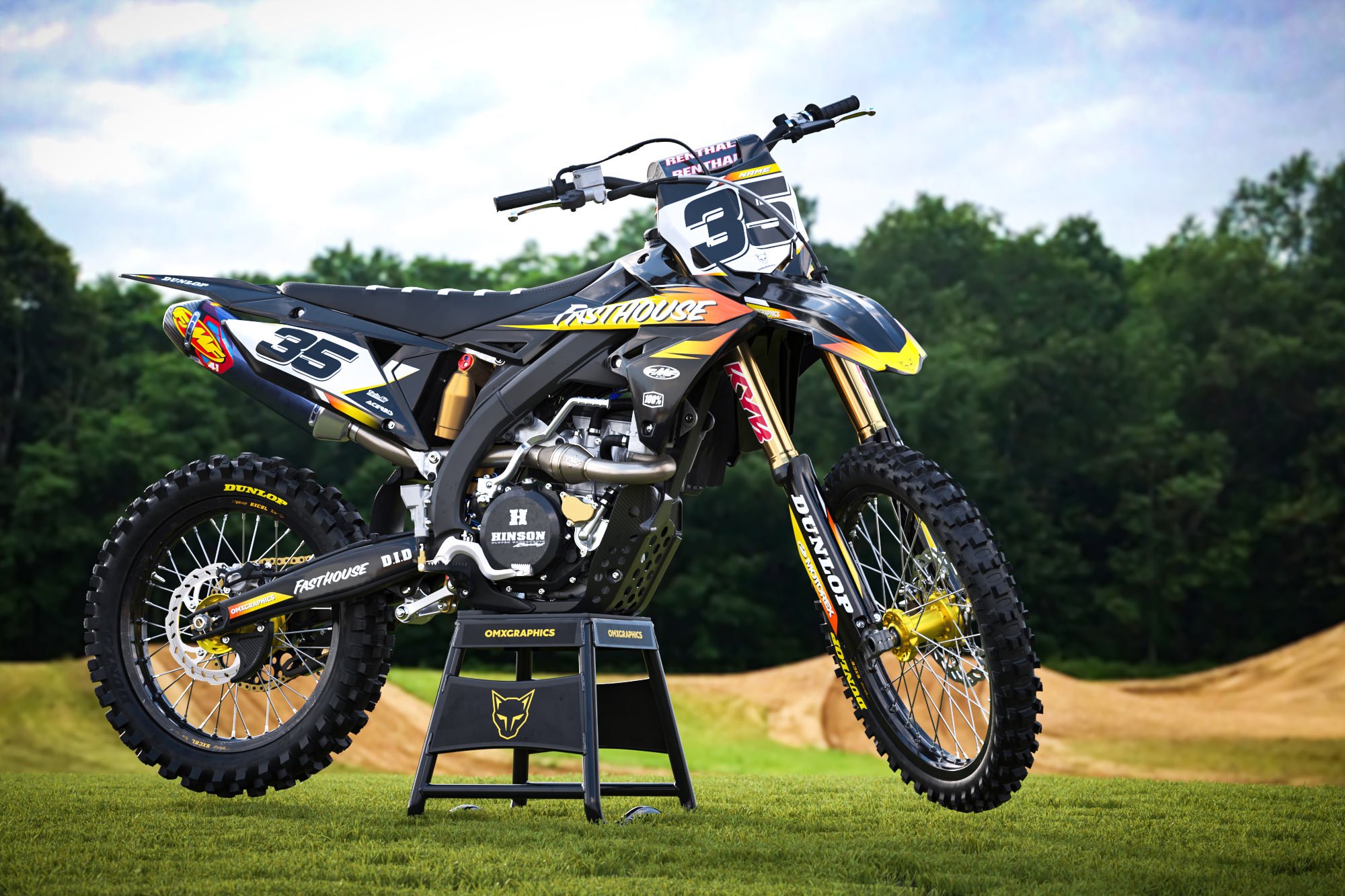 MX Graphics Kit for Suzuki Dirt Bike Dagger Image