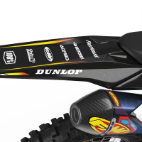 MX Graphics Kit for Suzuki Dirt Bike Dagger Tail