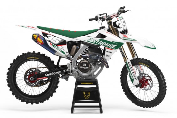 MX Graphics Kit for Triumph Dirt Bike Dagger White