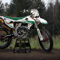 MX Graphics Kit for Triumph Dirt Bike Dagger White Image