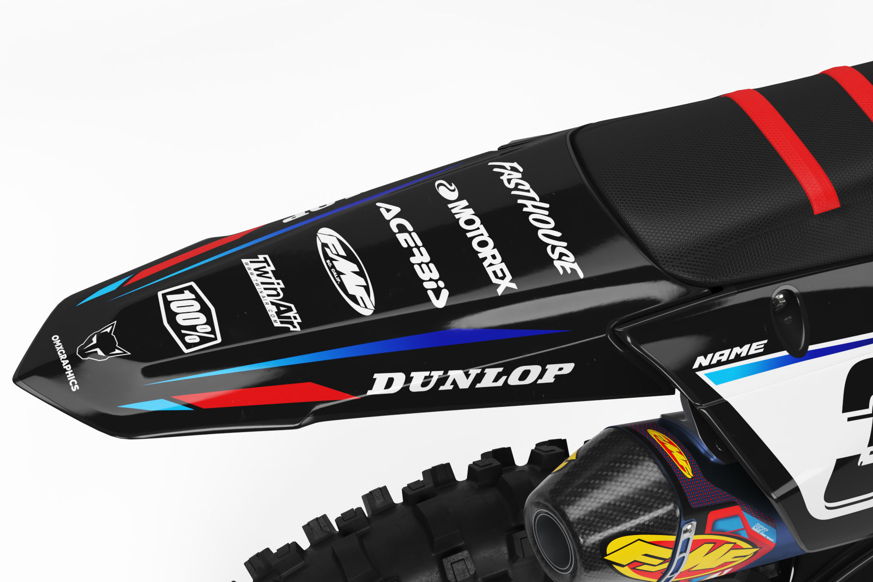 MX-Graphics-Kit-for-Yamaha-Dirt-Bike-Dagger-Tail MX Graphics Kit for Yamaha Dirt Bike Dagger Tail