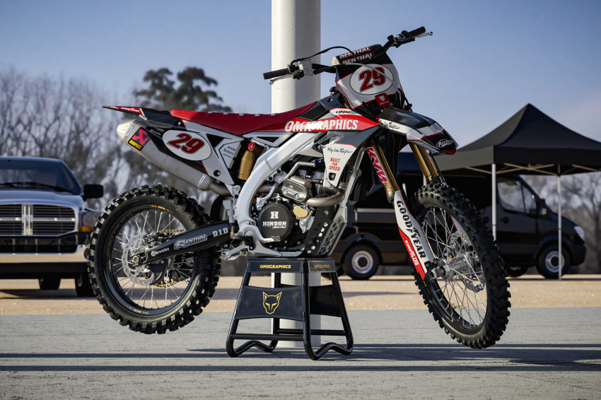 Retro Mx Graphics Kit for Suzuki Dirt Bike Redline Grey Promo