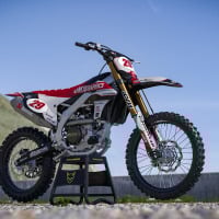 Retro Mx Graphics Kit for Yamaha Dirt Bike Redline Grey