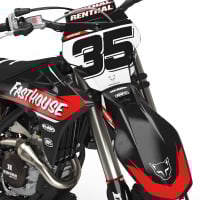 MX Graphics Kit for GasGas Dirt Bike Dagger Front