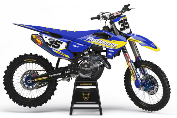 MX Graphics Kit for Husqvarna Dirt Bike Dagger Blue